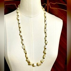 Vintage Nacre & Smoky Quartz Necklace